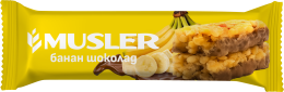 Батончик мюсли - Банан в темной глазури, MUSLER 30 г.